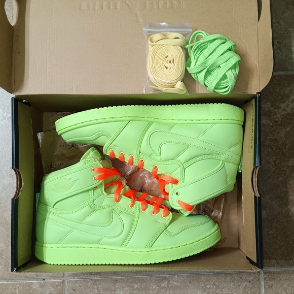 Special Ed. Billie Eilish Jordan 1 AJKO Ghost Green M9/Wo10½ main image 10